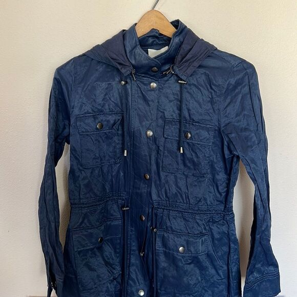 Joie Rain Jacket Size S Blue - Picture 1 of 4